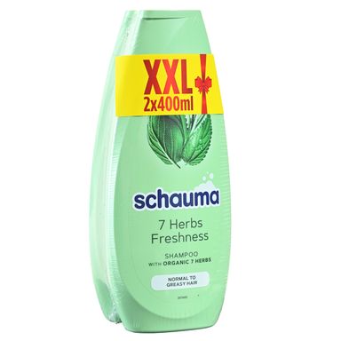 Image for product SCHAUMA Šampon za kosu 7 trava promo 2x400ml