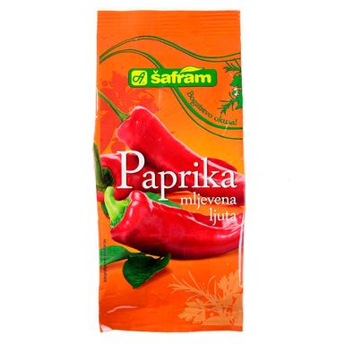 Image for product ŠAFRAM Začinska paprika mljevena ljuta 100g vrećica