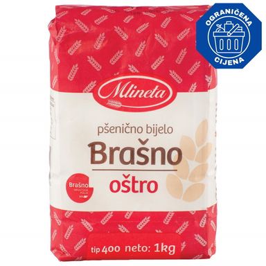 Image for product Brašno oštro t-400 1kg