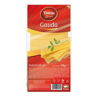 Image for product VINDIJA Sir gouda rezani 45% m.m. 150g