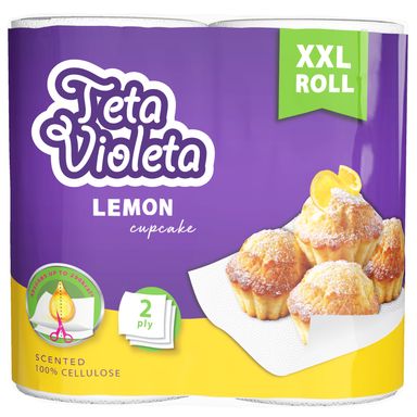 Image for product TETA VIOLETA Papirnati ručnici jumbo xxl cheesecake lemon 2 sloja 2 komada