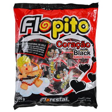 Image for product FLORESTAL Lizalice flopito black heart srca 500g 50 komada