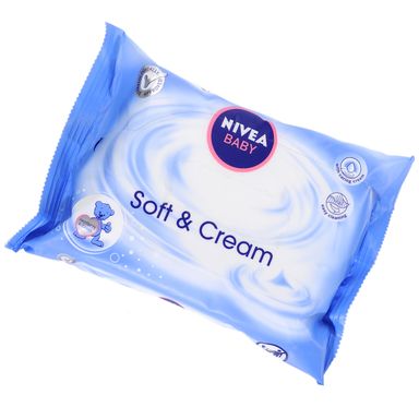 Image for product NIVEA Baby soft & cream vlažne maramice, putno pakiranje, 20 komada
