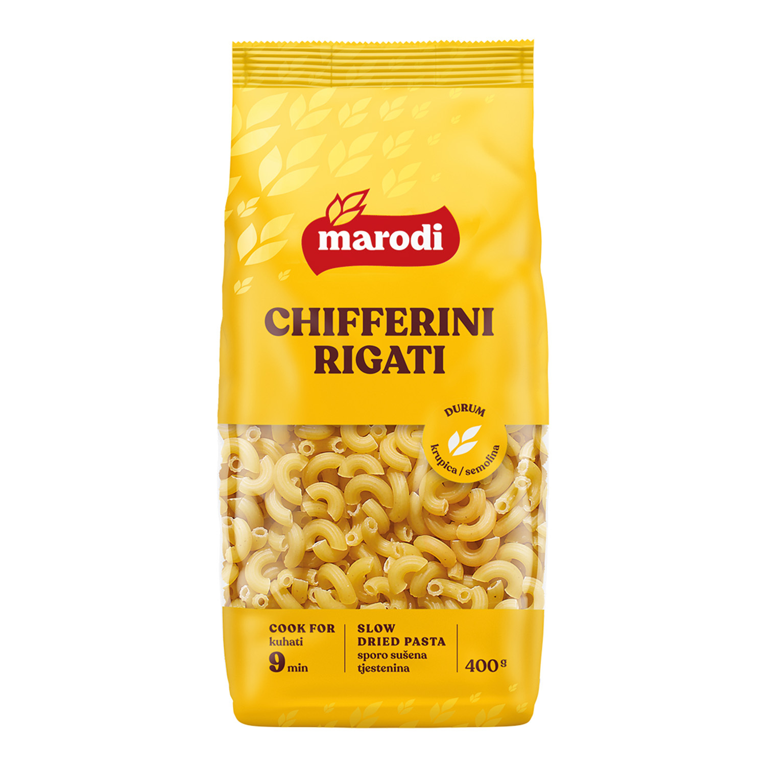 MARODI Tjestenina chifferi rigati (srednji pužići) bez jaja 400g - već ...