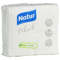 Salvete piknik bijele 30x30 1 sloj 100 komada