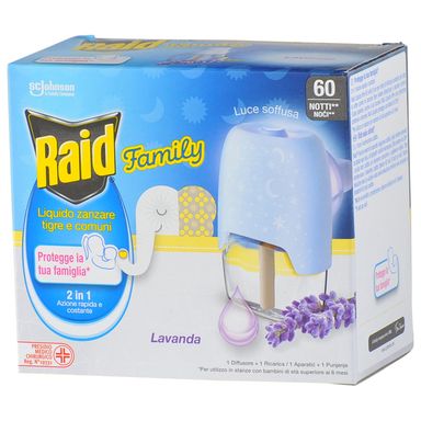 Image for product RAID Family električni aparat s tekućinom lavanda 36ml 60 noći