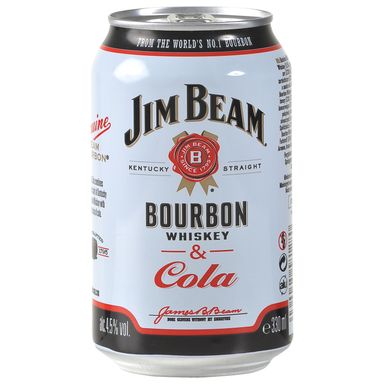 Image for product JIM BEAM Whiskey cola 4.5% 0.33l limenka