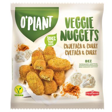 Image for product O`PLANT Medaljoni cvjetača i curry 400g