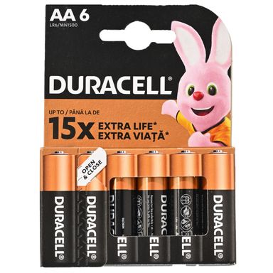 Image for product DURACELL Baterije basic aa, 6 komada