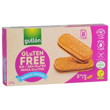 Image for product GULLÓN Keksi choco sandwich bez glutena, veganski 225g