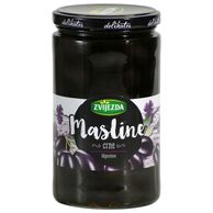 ZVIJEZDA Crne odgorčene masline 700ml, ocijeđena masa 400g