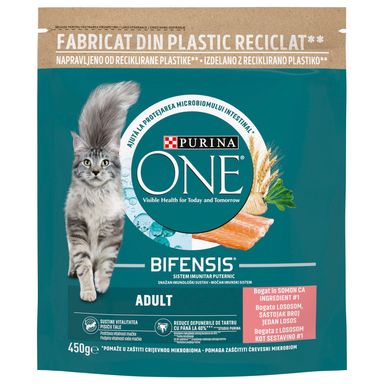 Image for product PURINA ONE Hrana za mačke adult losos 450g