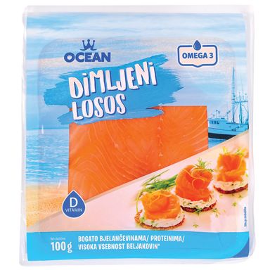 Image for product OCEAN Losos dimljeni 100g