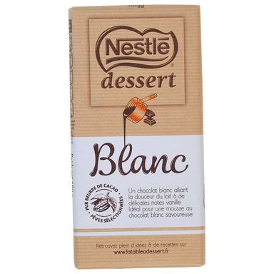 Image for product NESTLÉ Čokolada za kuhanje dessert blanc bijela 180g