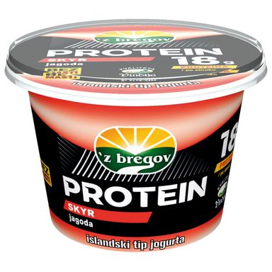 Image for product Z’BREGOV Protein skyr jogurt jagoda 200g