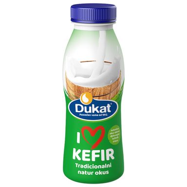 Image for product DUKAT I love kefir natur 330g pet boca