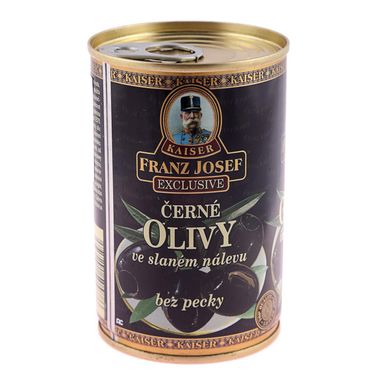 Image for product GIANA Masline crne otkoštene kaiser franz josef neto 300g, ocijeđene mase 130g