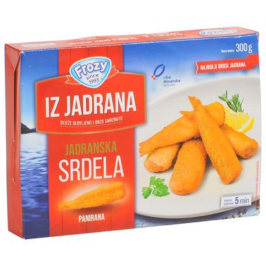 Image for product FROZY panirana jadranska srdela 300g