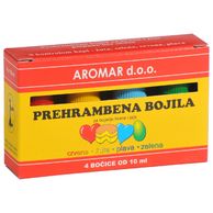 AROMAR Prehrambena bojila 4x10ml (crvena, žuta, zelena, plava)
