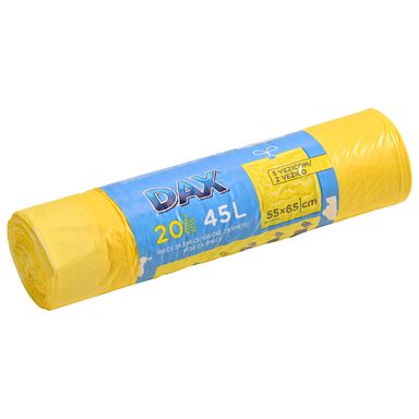 Image for product DAX Vreća za smeće medium s vezicom 45l, 20 komada