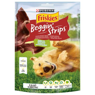Image for product FRISKIES Poslastica za pse beggin' strips slanina 120g