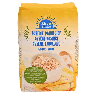 Image for product RISE&SMILE Zobene pahuljice, krupne, 500g