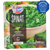 Smrznuti špinat, pasirani, 400g