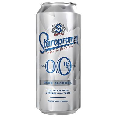 Image for product STAROPRAMEN Pivo svijetlo 0.0% alkoholno 0.5l limenka