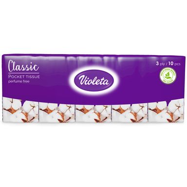 Image for product VIOLETA Papirnate maramice classic soft 3 sloja 10 komada
