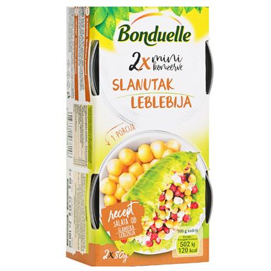 Image for product BONDUELLE Slanutak 2x80g