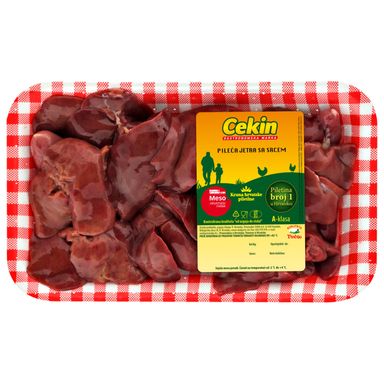 Image for product VINDIJA - CEKIN Svježa pileća jetra sa srcem 500g