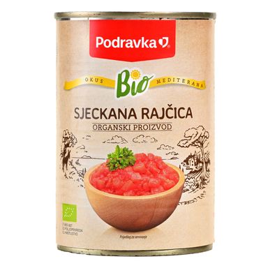 Image for product PODRAVKA Bio sjeckana rajčica 400g