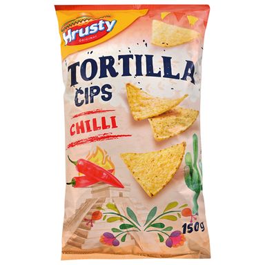 Image for product HRUSTY Tortilja čips čili 150g