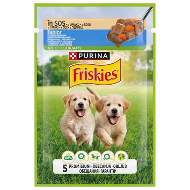 Image for product FRISKIES Hrana za pse junior piletina i mrkva 85g