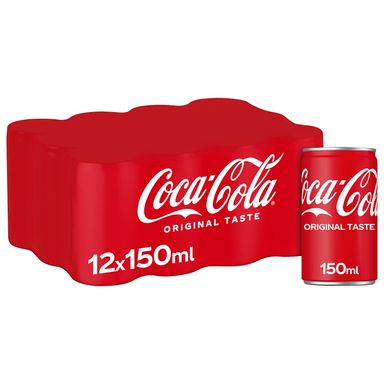 Image for product COCA COLA Coca-cola gazirano piće limenka 150ml (pakiranje 12 komada)