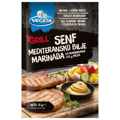 Image for product VEGETA Grill marinada senf mediteransko bilje 75g