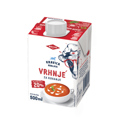 Image for product KRAVICA KRALJICA Vrhnje za kuhanje 20% m.m. 500ml