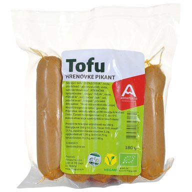 Image for product ANNAPURNA Tofu hrenovke pikant ekološke 180g