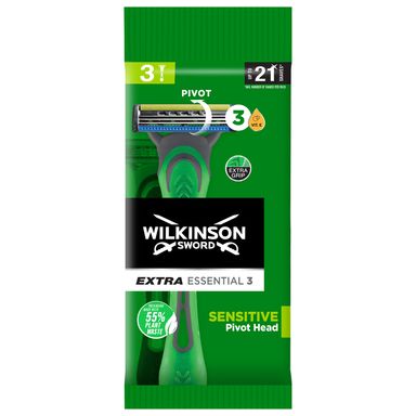 Image for product WILKINSON SWORD Extra 3 essentials sensitive brijači 3/1 u vrećici