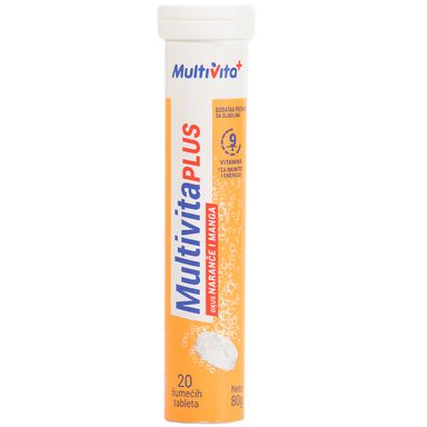 Image for product MULTIVITA Šumeće tablete plus naranča mango 80g