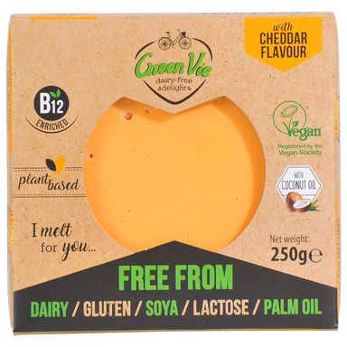 Image for product GREEN VIE Proizvod na biljnoj bazi s okusom cheddara 250g