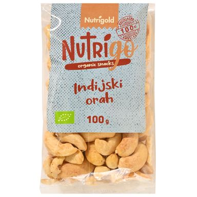 Image for product NUTRIGOLD Indijski oraščić bio snack 100g