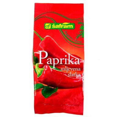 Image for product ŠAFRAM Začinska paprika mljevena slatka 100g vrećica
