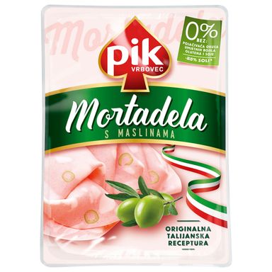 Image for product PIK VRBOVEC Mortadela s maslinama narezana 150g