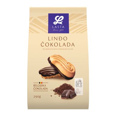 Image for product LASTA Keks linđo, čokoladni, 290g