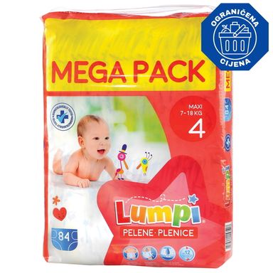 Image for product LUMPI Pelene mega maxi 4, 84 komada