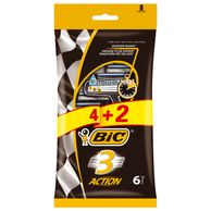 Muški brijač action 3 jednokratni s tri oštrice 4+2 komada