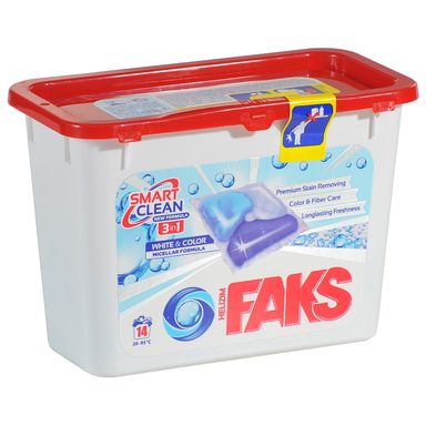 Image for product FAKS Kapsule micellar deterdžent za rublje 14 komada