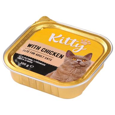 Image for product KITTY mokra hrana piletina 100g aluminijsko pakiranje