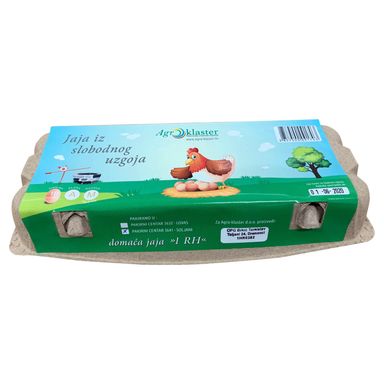 Image for product AGRO KLASTER Jaja svježa slobodni uzgoj razred m 10 komada